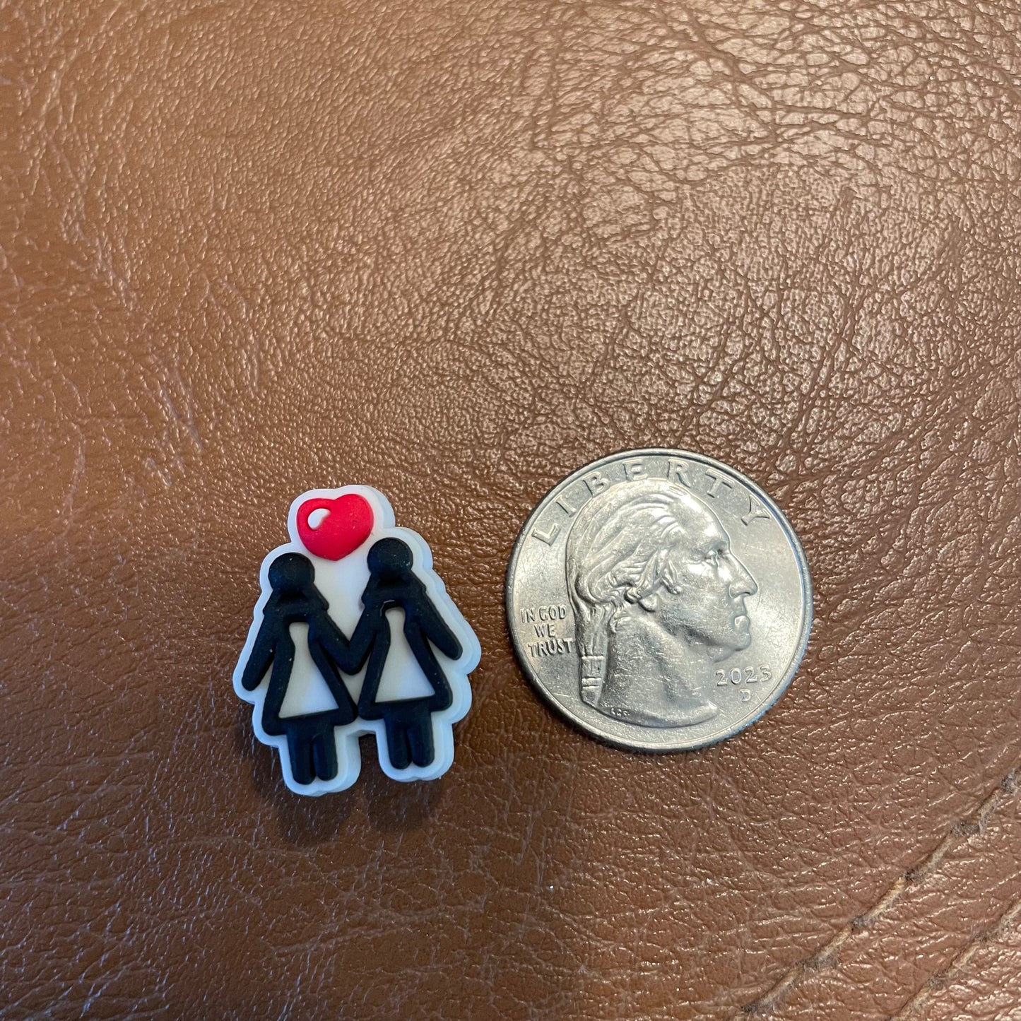 Lesbian Couple Croc Charm