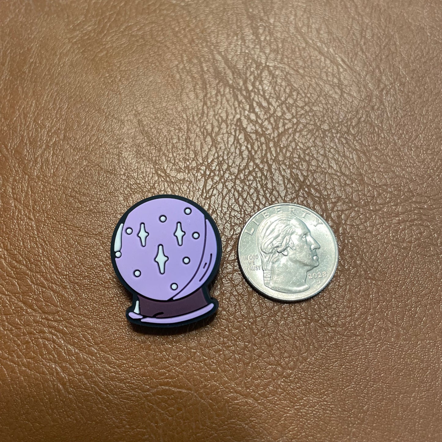 Crystal Ball Croc Charm
