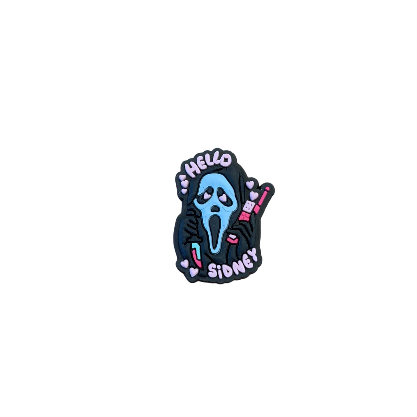 Ghostface Hello Sidney Croc Charm
