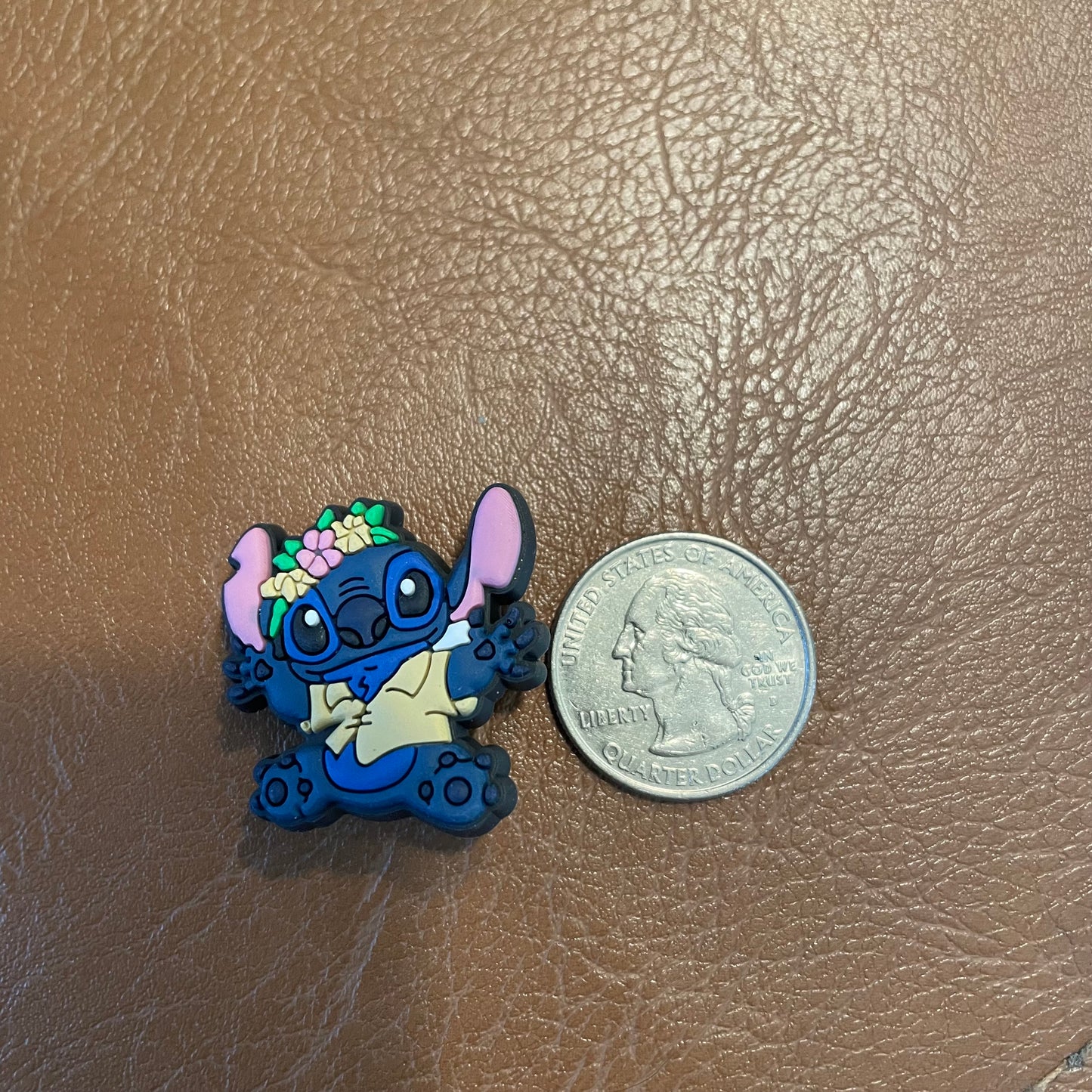 Blue Alien Croc Charm