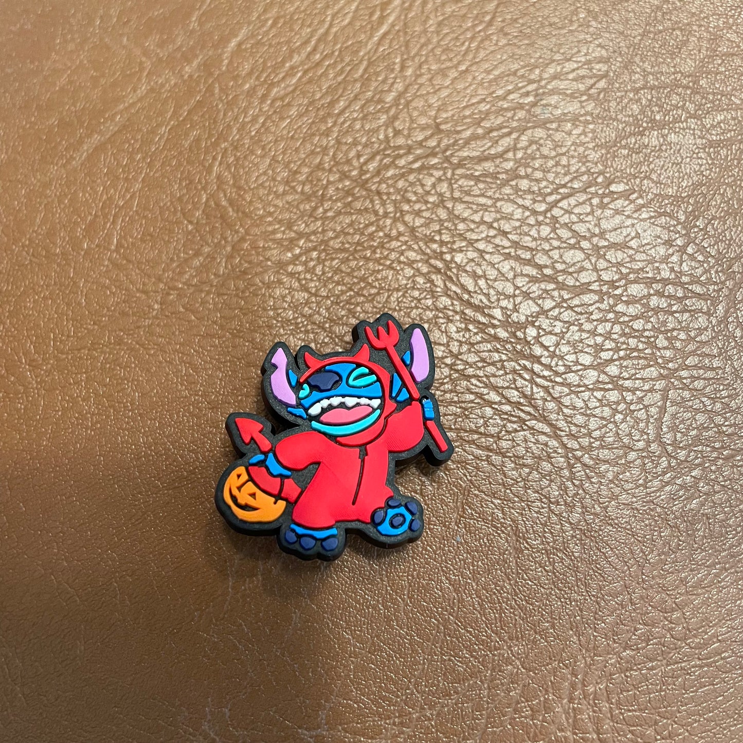 Blue Alien Devil Halloween Croc Charm