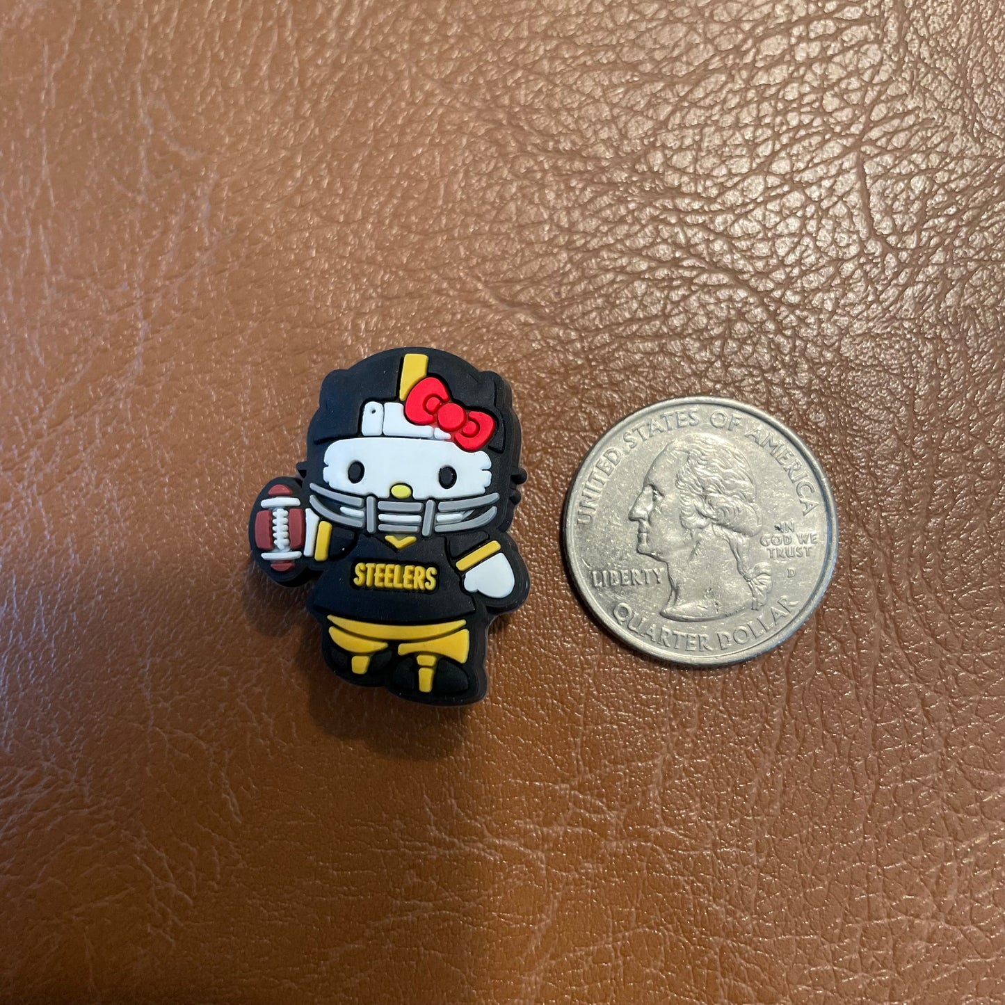 Kitty Pittsburgh Steelers Croc Charm