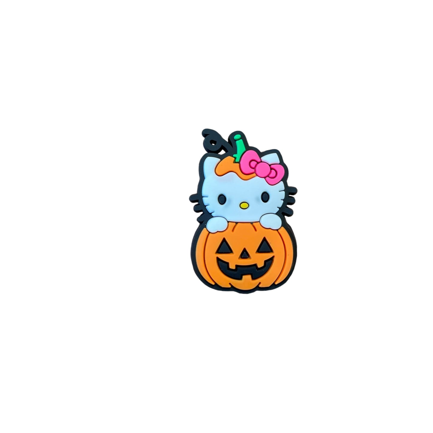 Kitty Pumpkin Croc Charm