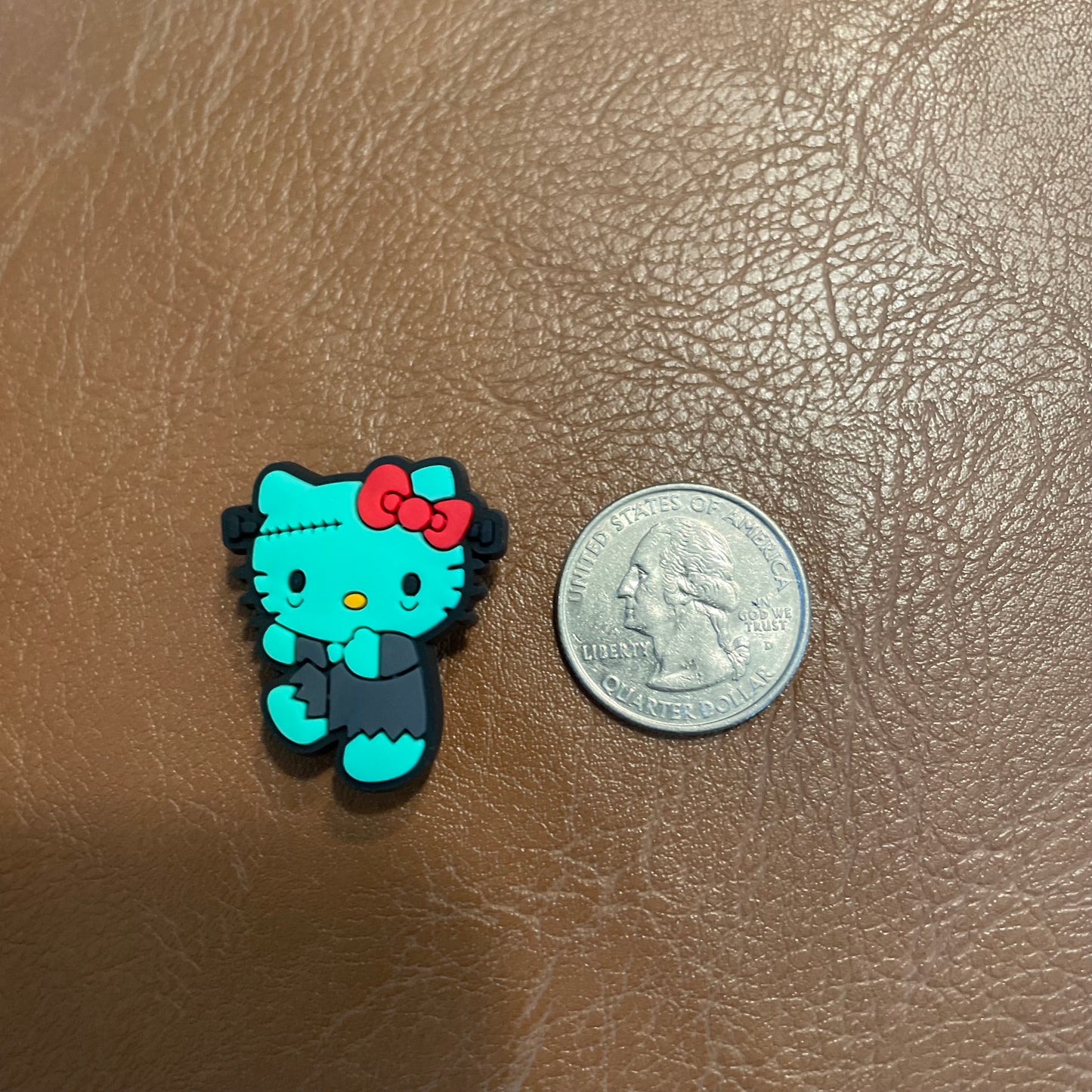 Frankenstein Kitty Croc Charm