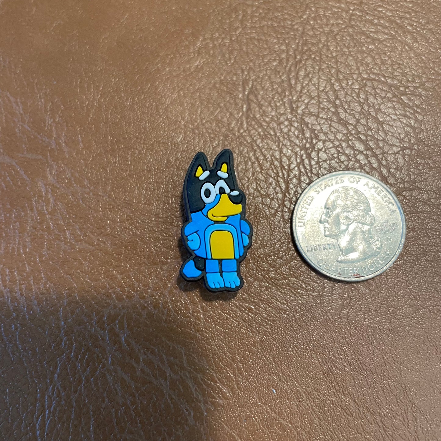 Blue Dog Dad Croc Charm