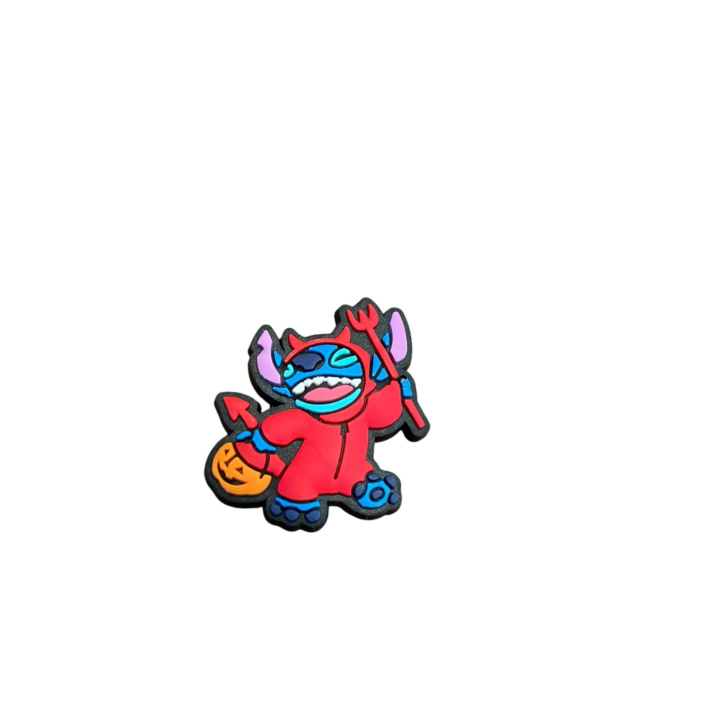 Blue Alien Devil Halloween Croc Charm