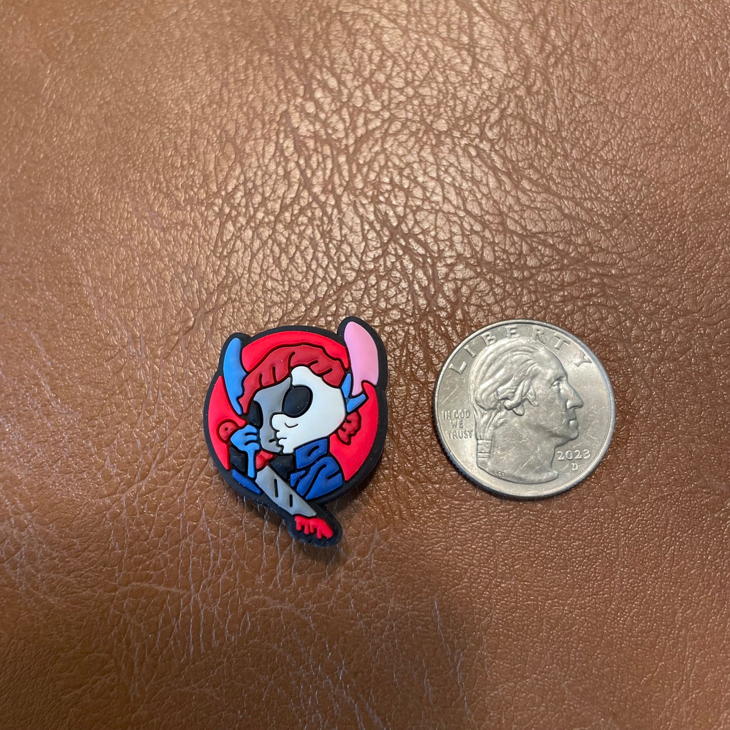 Michael Myers Stitch Croc charm