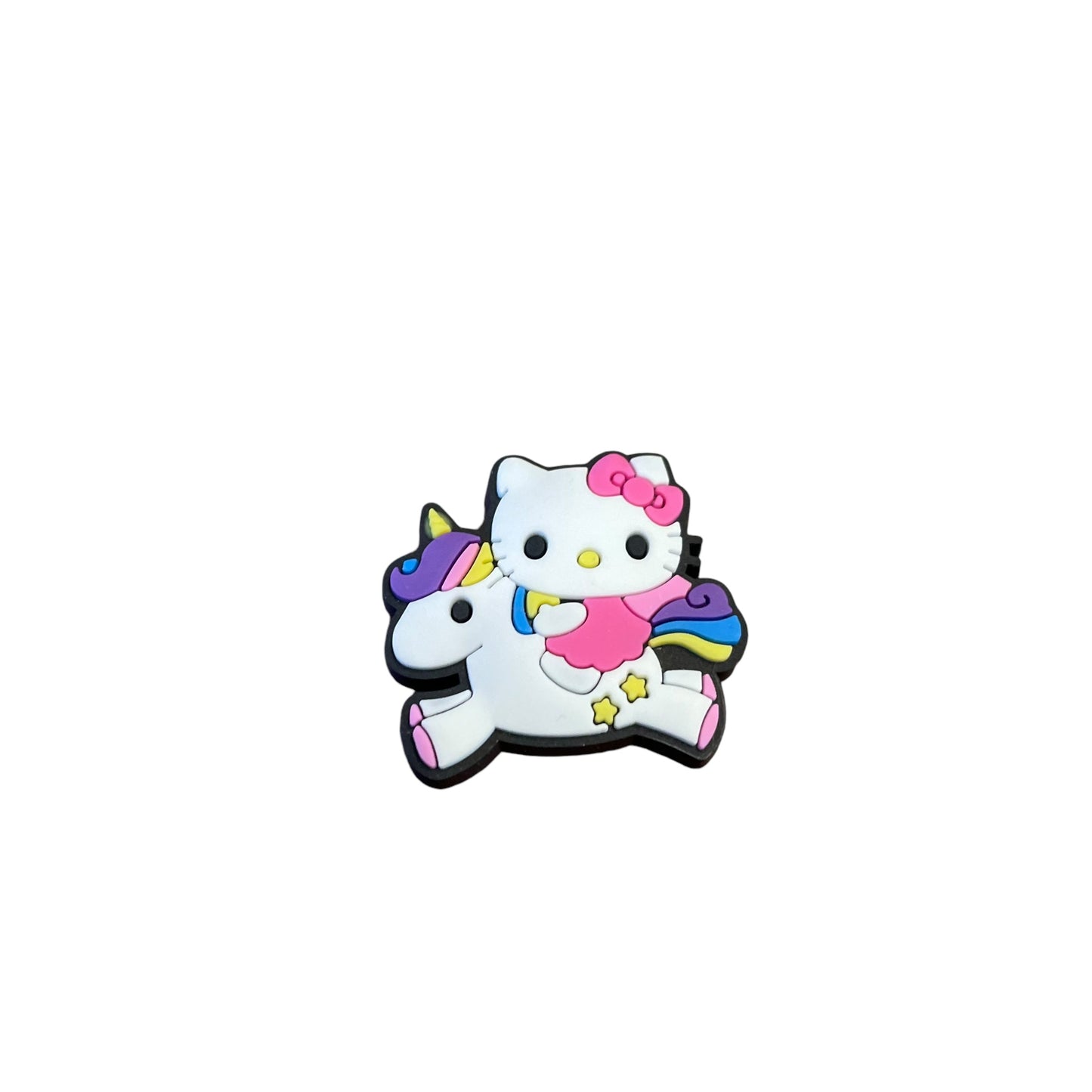 Unicorn & Kitty Croc Charm