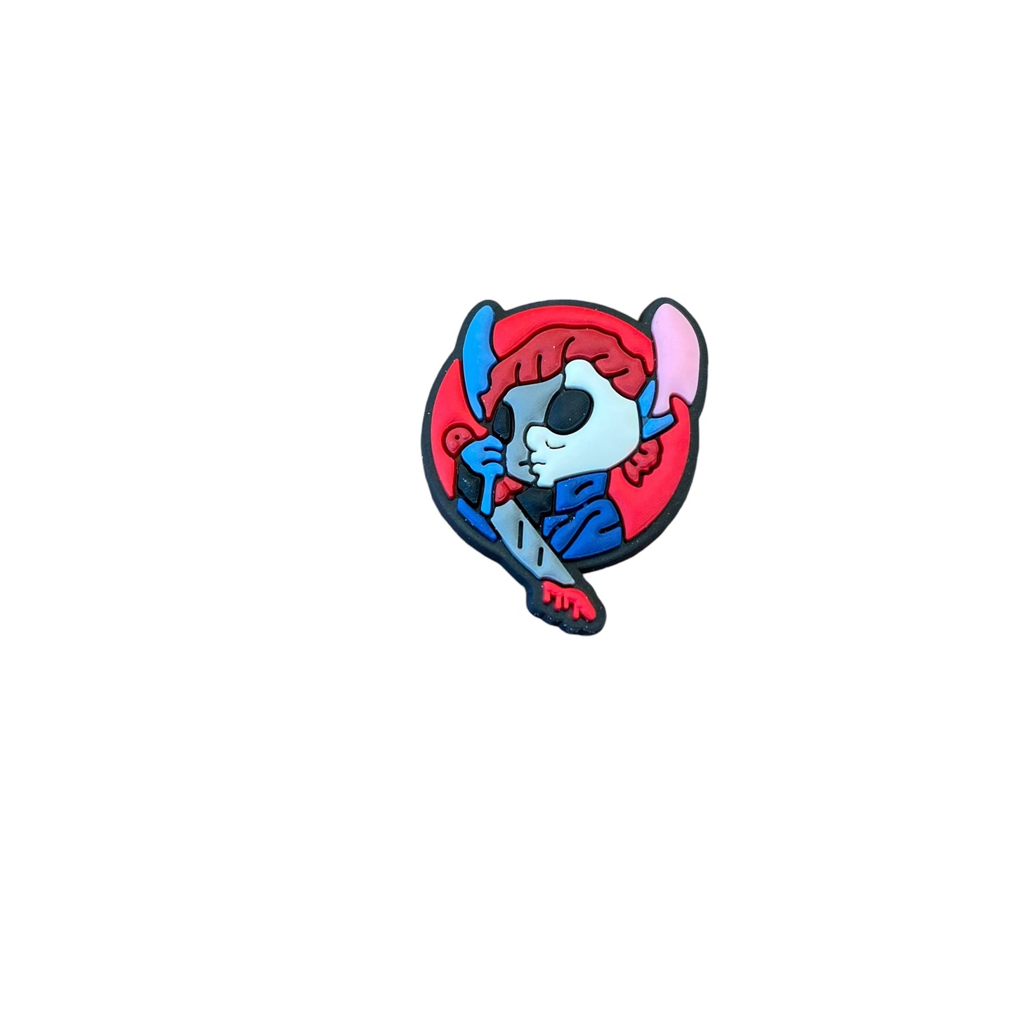 Michael Myers Stitch Croc charm