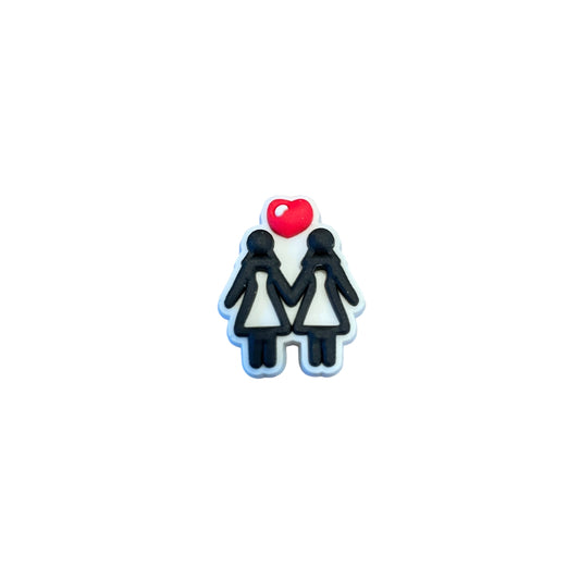 Lesbian Couple Croc Charm