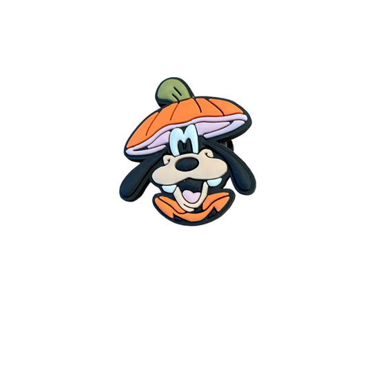 Goofy Pumpkin Croc Charm