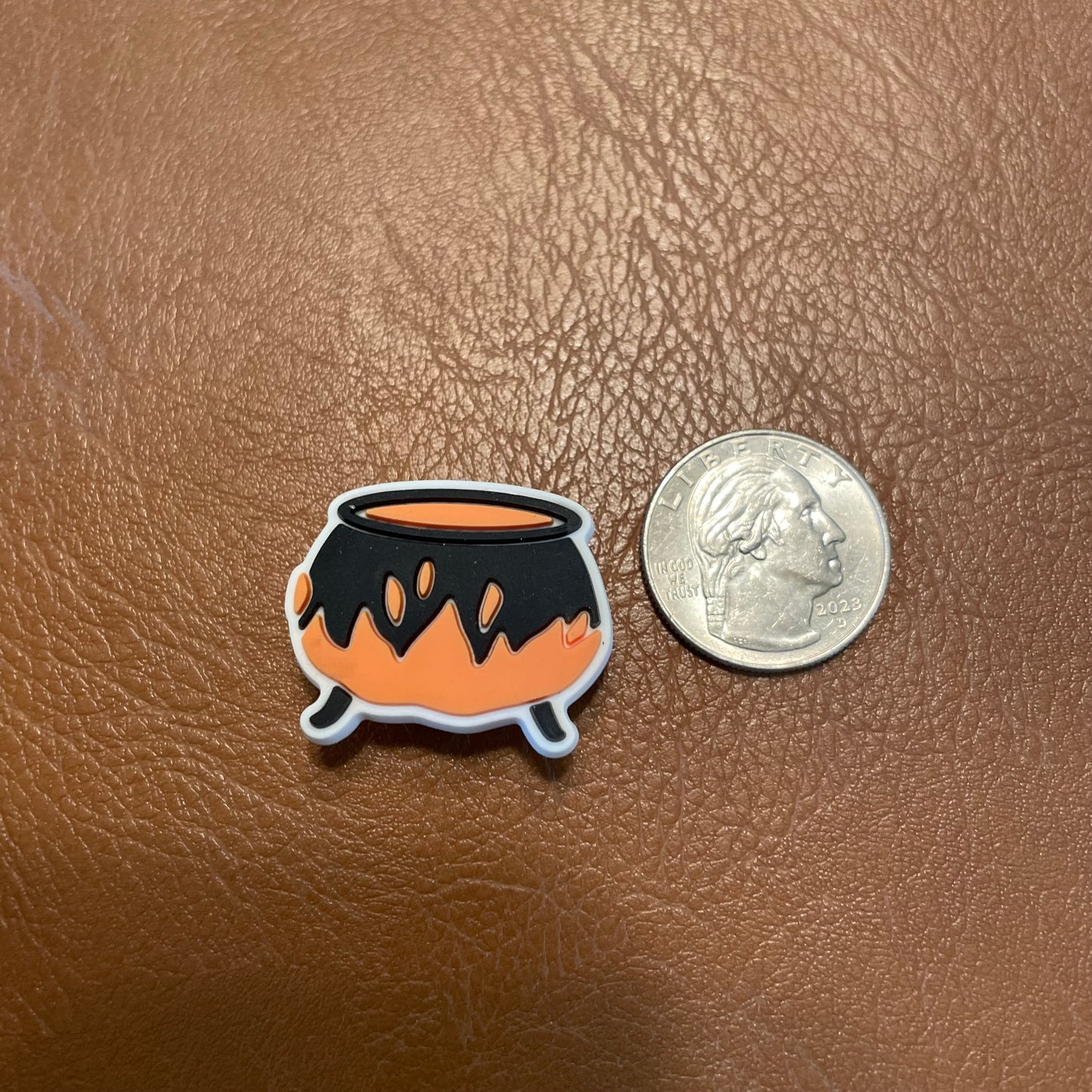 Witches Cauldron Croc Charm
